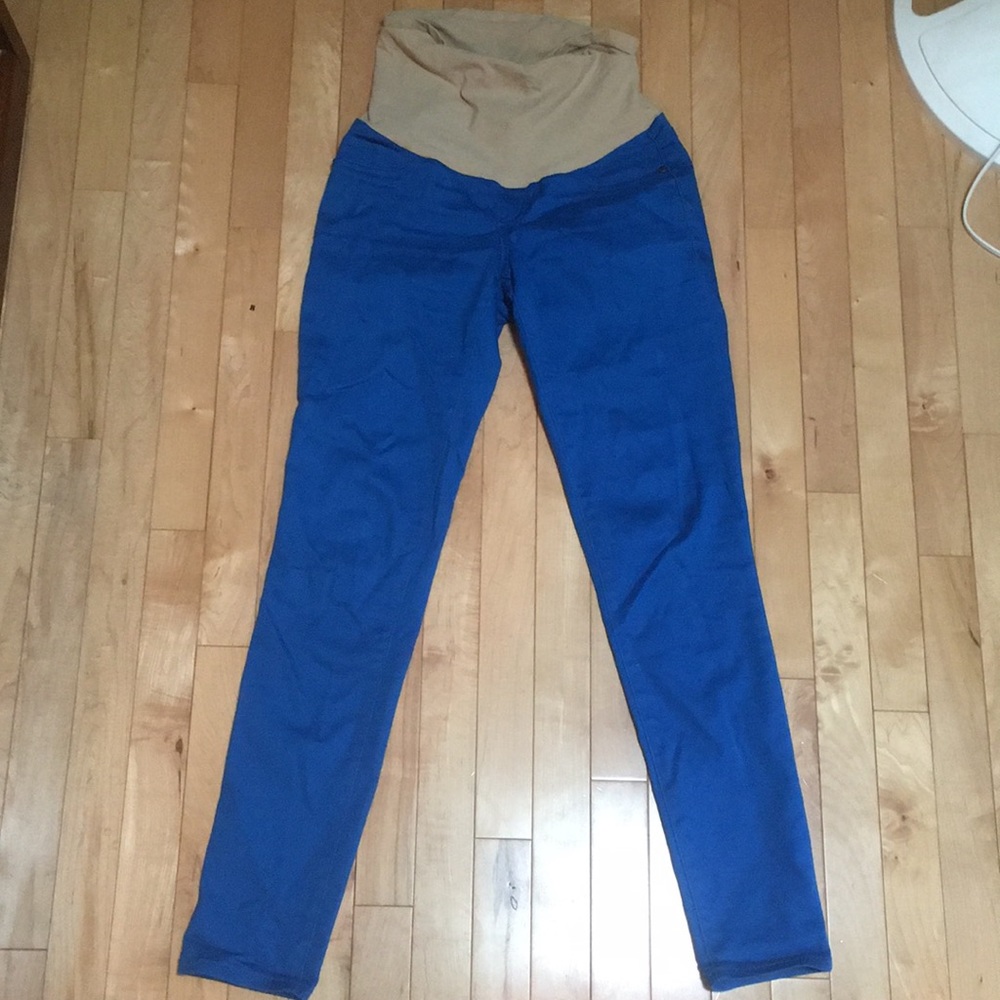 Motherhood maternity skinny blue pants small